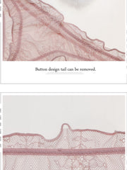 Load image into Gallery viewer, Lace Panties W/ Detachable Bunny Tail