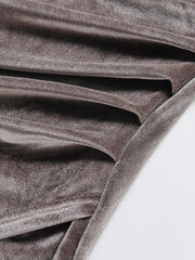 Load image into Gallery viewer, Long-Sleeve Velvet Dress