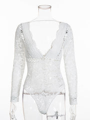 Load image into Gallery viewer, Floral Lace Bodysuit