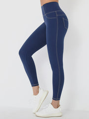 Load image into Gallery viewer, High Waist Denim Leggings