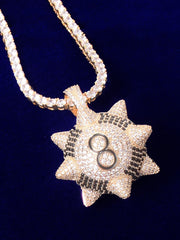 Load image into Gallery viewer, Spiked Ball Pendant Necklace