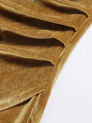 Load image into Gallery viewer, Long-Sleeve Velvet Dress