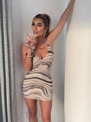 Load image into Gallery viewer, Halter Mini Dress