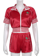 Load image into Gallery viewer, Satin Top & Shorts