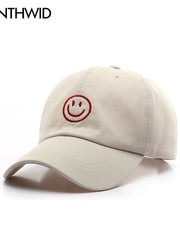 Load image into Gallery viewer, Smile Face Adjustable Baseball Cap