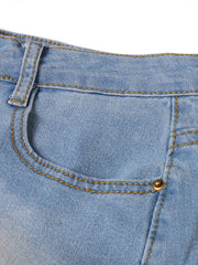 Load image into Gallery viewer, Denim Tassel Skirt