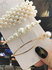 Load image into Gallery viewer, Handmade Pearl Hair Clips