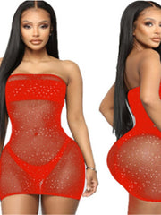 Load image into Gallery viewer, Sheer Sequin Cover Dress