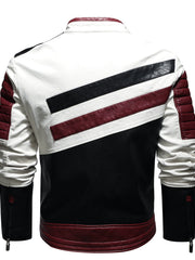 Load image into Gallery viewer, Leather Motorcycle Jacket