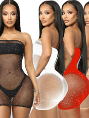 Load image into Gallery viewer, Sheer Sequin Cover Dress