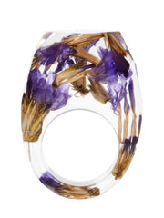 Load image into Gallery viewer, Handmade Dried Flower Resin Ring