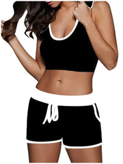 Load image into Gallery viewer, Crop Top & Shorts Outfit