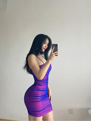 Load image into Gallery viewer, Purple Bodycon Dress