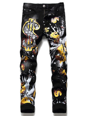 Load image into Gallery viewer, Graphic Print Jeans