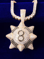 Load image into Gallery viewer, Spiked Ball Pendant Necklace