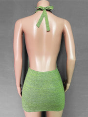Load image into Gallery viewer, Halter Backless Mini Dresses
