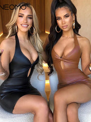 Load image into Gallery viewer, Halter Bodycon Mini Dresses