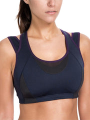 Load image into Gallery viewer, High Impact Mesh Panel Sports Bra