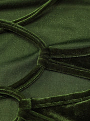 Load image into Gallery viewer, Spaghetti Strap Velvet Dress