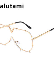 Load image into Gallery viewer, Vintage Shield Sunglasses For Women