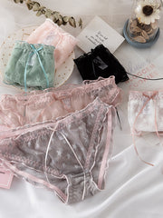 Load image into Gallery viewer, Cute Sheer Lace Star Underwear