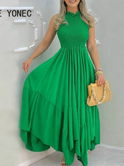 Load image into Gallery viewer, Ruffle Maxi Dress
