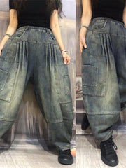 Load image into Gallery viewer, Oversize Denim Pants