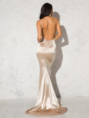 Load image into Gallery viewer, Long Satin Gown