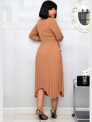 Load image into Gallery viewer, Elegant Pleated Dress