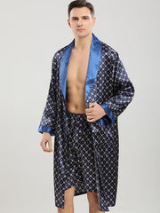 Load image into Gallery viewer, Satin Robe & Shorts Set
