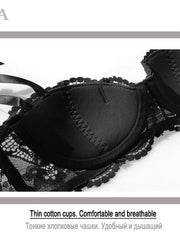 Load image into Gallery viewer, Half Cup Lace Bra