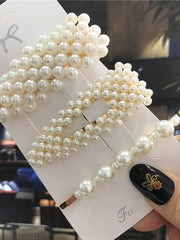 Load image into Gallery viewer, Handmade Pearl Hair Clips