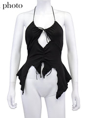 Load image into Gallery viewer, Ruffles Cut Out Tank Top