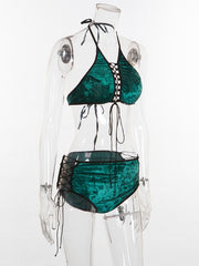 Load image into Gallery viewer, Velvet Two Piece Top & Bottom