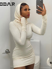 Load image into Gallery viewer, Long-Sleeve Hooded Dress