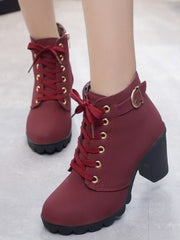 Load image into Gallery viewer, High Heel Ankle Boots