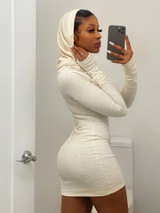 Load image into Gallery viewer, Long-Sleeve Hooded Dress