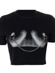 Load image into Gallery viewer, Nipples Chain T-Shirt