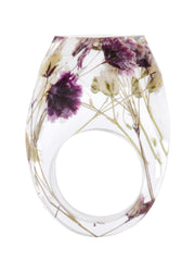 Load image into Gallery viewer, Handmade Dried Flower Resin Ring