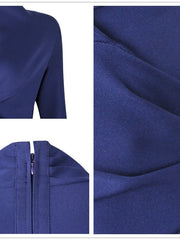 Load image into Gallery viewer, Deep V-Neck Long-Sleeve Dress