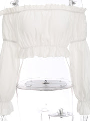 Load image into Gallery viewer, Crop Top Off Shoulder Top