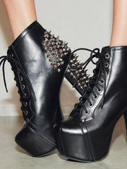 Load image into Gallery viewer, Chunky High Heel With Spikes
