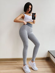 Load image into Gallery viewer, High Waist Booty Enhancing Texture Leggings