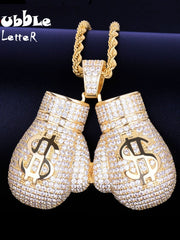 Load image into Gallery viewer, Boxing Gloves Pendant Necklace