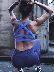 Load image into Gallery viewer, Criss-Cross Back High Impact Sports Bra
