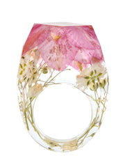 Load image into Gallery viewer, Handmade Dried Flower Resin Ring