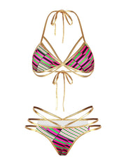 Load image into Gallery viewer, Bikini Ethnic Color Pattern Print