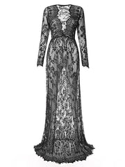 Load image into Gallery viewer, Maternity Sheer Lace Dress