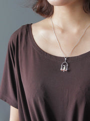 Load image into Gallery viewer, 925 Sterling Silver Natural Sea Shell Handmade Miss Rabbit Pendant