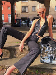 Load image into Gallery viewer, Faux Leather Corset Top